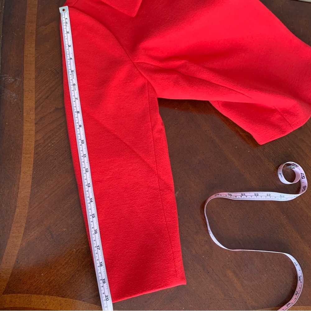 Chico's Size 0 Red Color Button Front Cropped - image 7